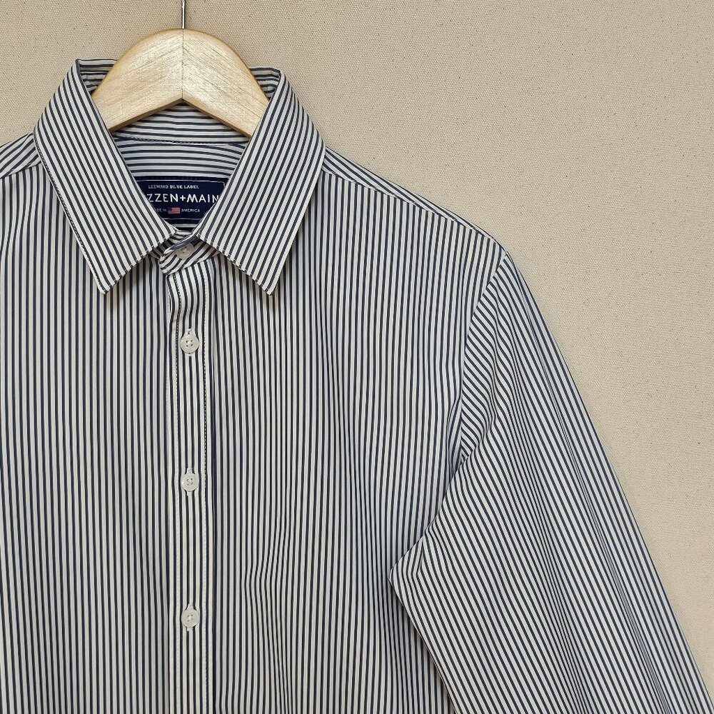 Mizzen+Main Leeward Blue Label Button Down Trim Fit M